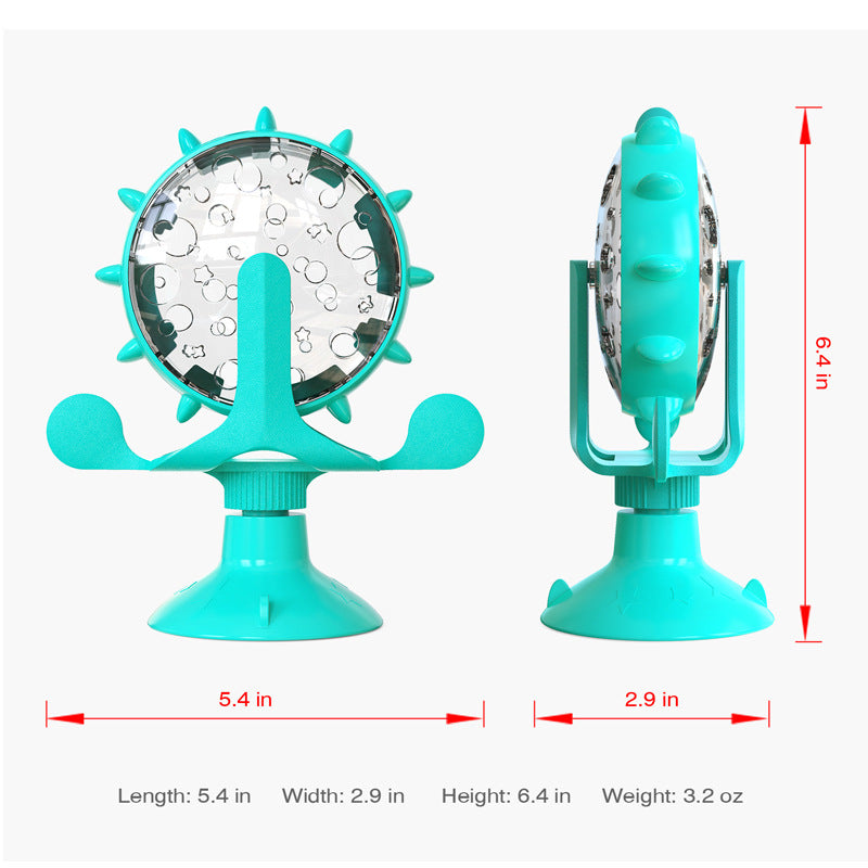 Interactive windmill food spin toy