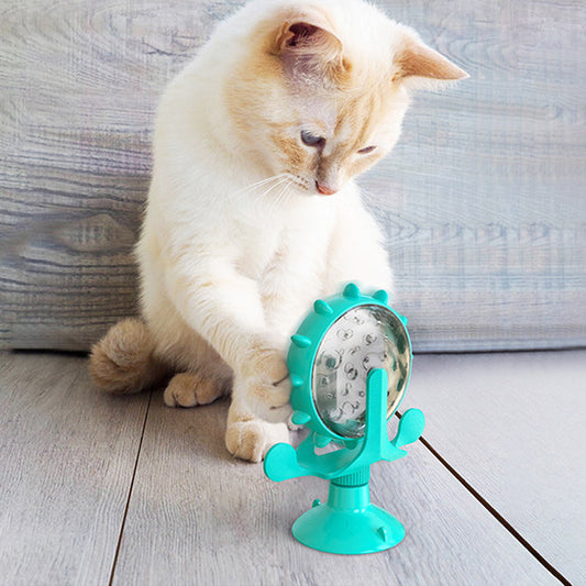 Interactive windmill food spin toy