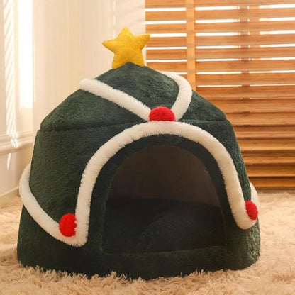 Cat Christmas House