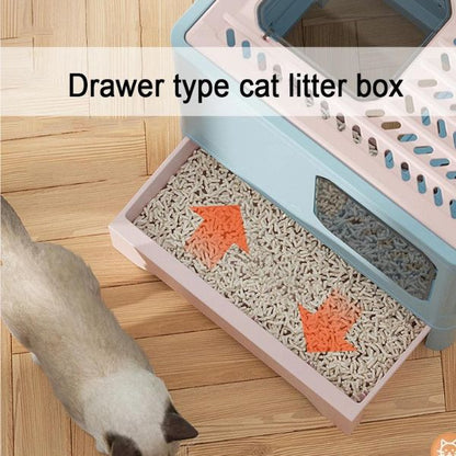 Cat Litter Box with Lid Foldable