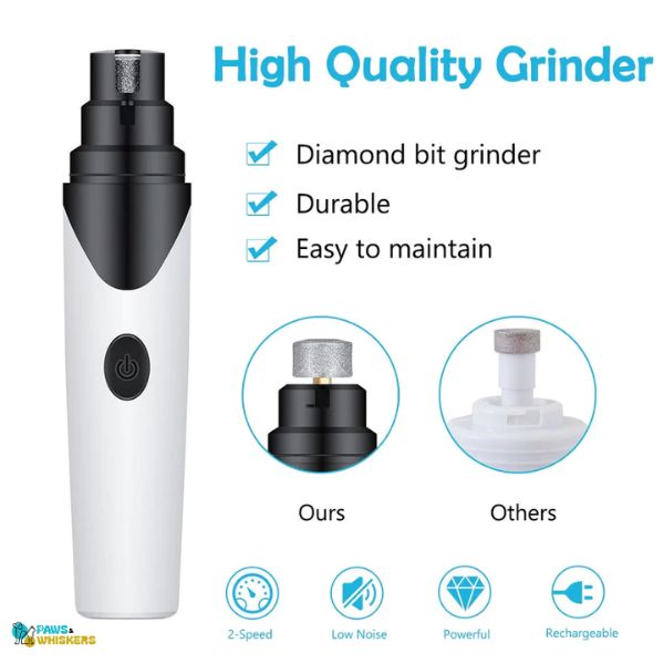 Dog Nail Trimmer - Electric Nail Grinder For Dogs - Paws & Whiskers™ - Paws and Whiskers