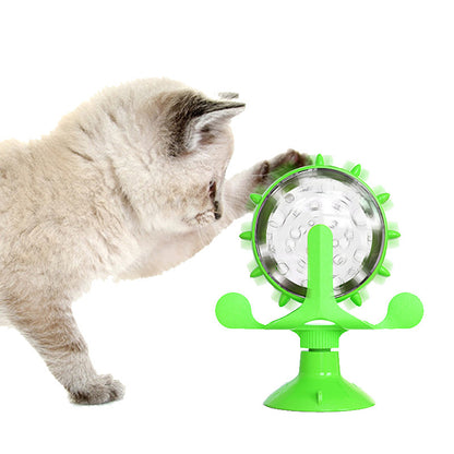 Interactive windmill food spin toy